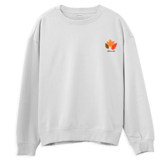 Autumun Regular Sweatshirt Beyaz