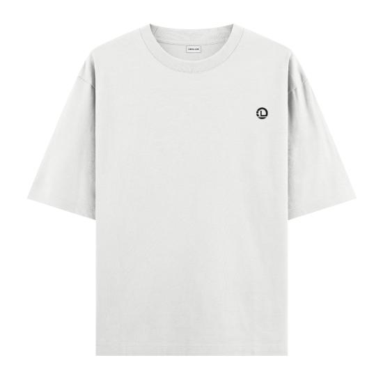 Yin Yang Oversize T-shirt Beyaz