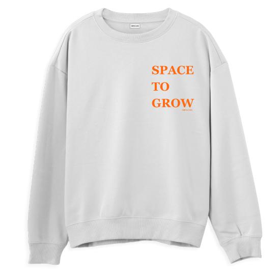 Space To Grow Regular Sweatshirt Beyaz