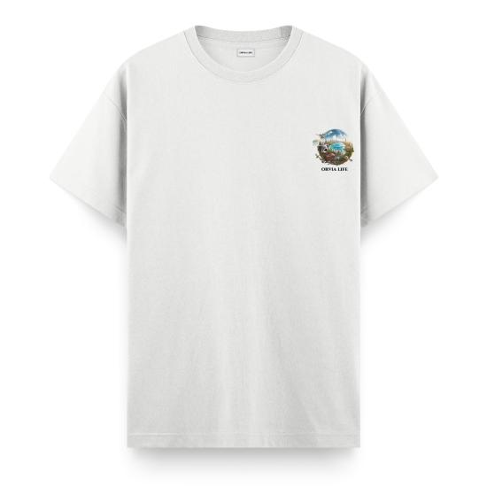 Travel Regular T-shirt Beyaz