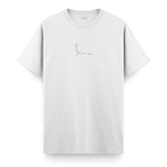 Bhujangasana Regular T-shirt Beyaz