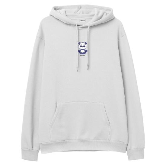 Meditation Hoodie Sweatshirt Beyaz