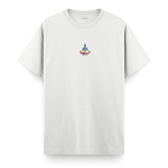 Meditation Chakra Regular T-shirt Beyaz