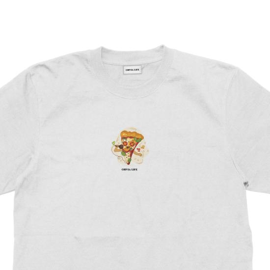 Karaoke Pizza Çocuk T-shirt Beyaz