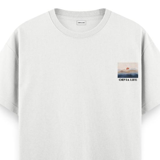 Sunset Regular T-shirt Beyaz