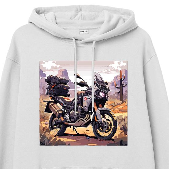 Adventure Sport Hoodie Sweatshirt Beyaz