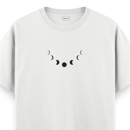 Lunar Cycle Regular T-shirt Beyaz