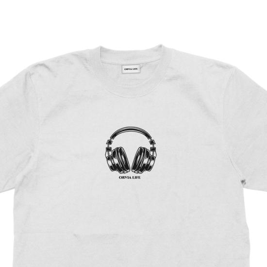 Headset Çocuk T-shirt Beyaz