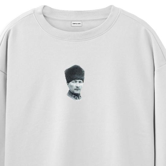 ATATÜRK Regular Sweatshirt Beyaz