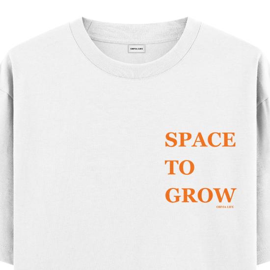 Space To Grow Oversize T-shirt Beyaz