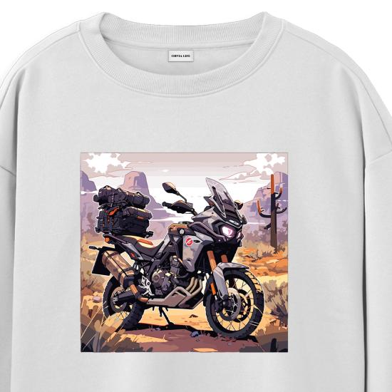 Adventure Sport Regular Sweatshirt Beyaz