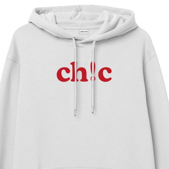 Ch!c Hoodie Sweatshirt Beyaz