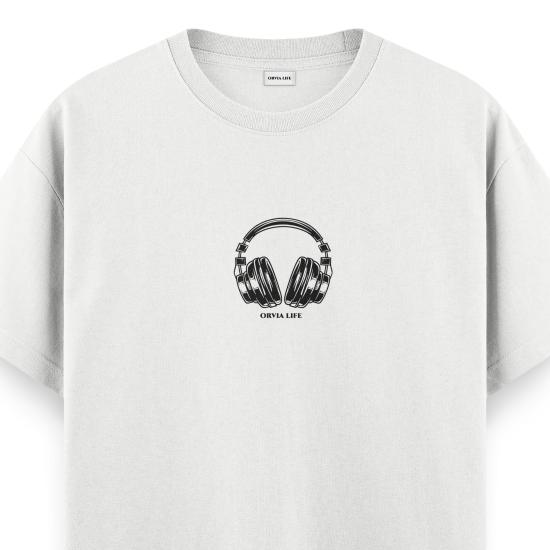 Headset Regular T-shirt Beyaz