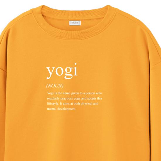 Yogi Regular Sweatshirt Portakal