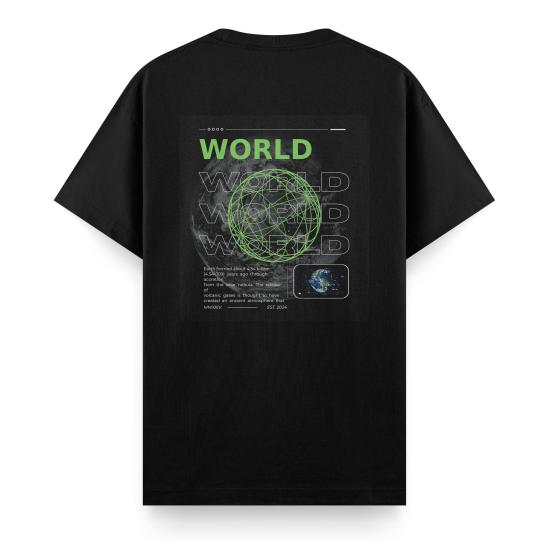 World Regular T-shirt Siyah