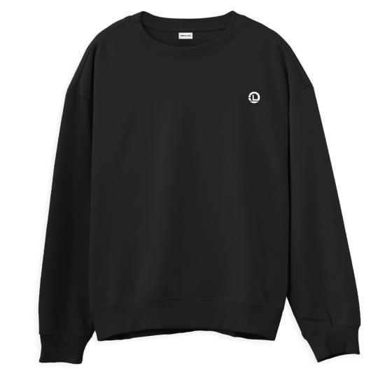 World Regular Sweatshirt Siyah