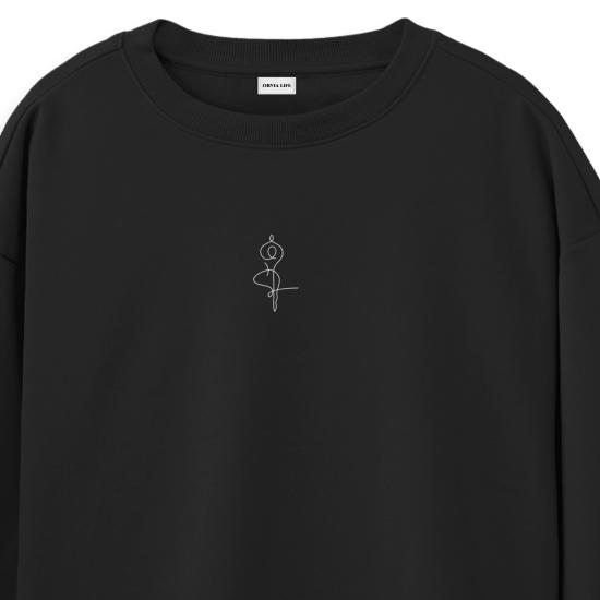 Vrksasana Regular Sweatshirt Siyah