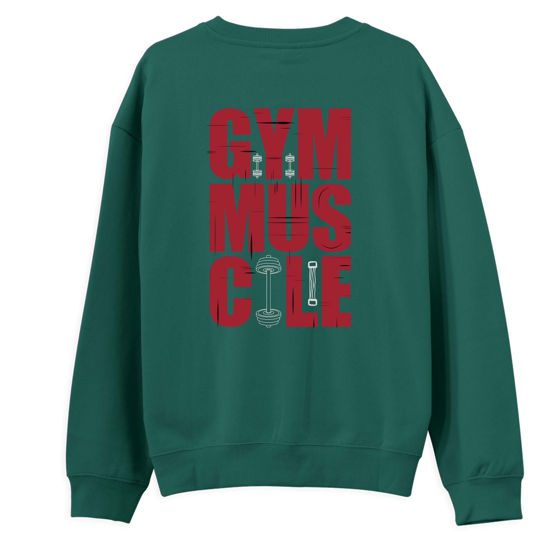 GYM%20Muscle%20-%20Regular%20Sweatshirt%20Yeşil