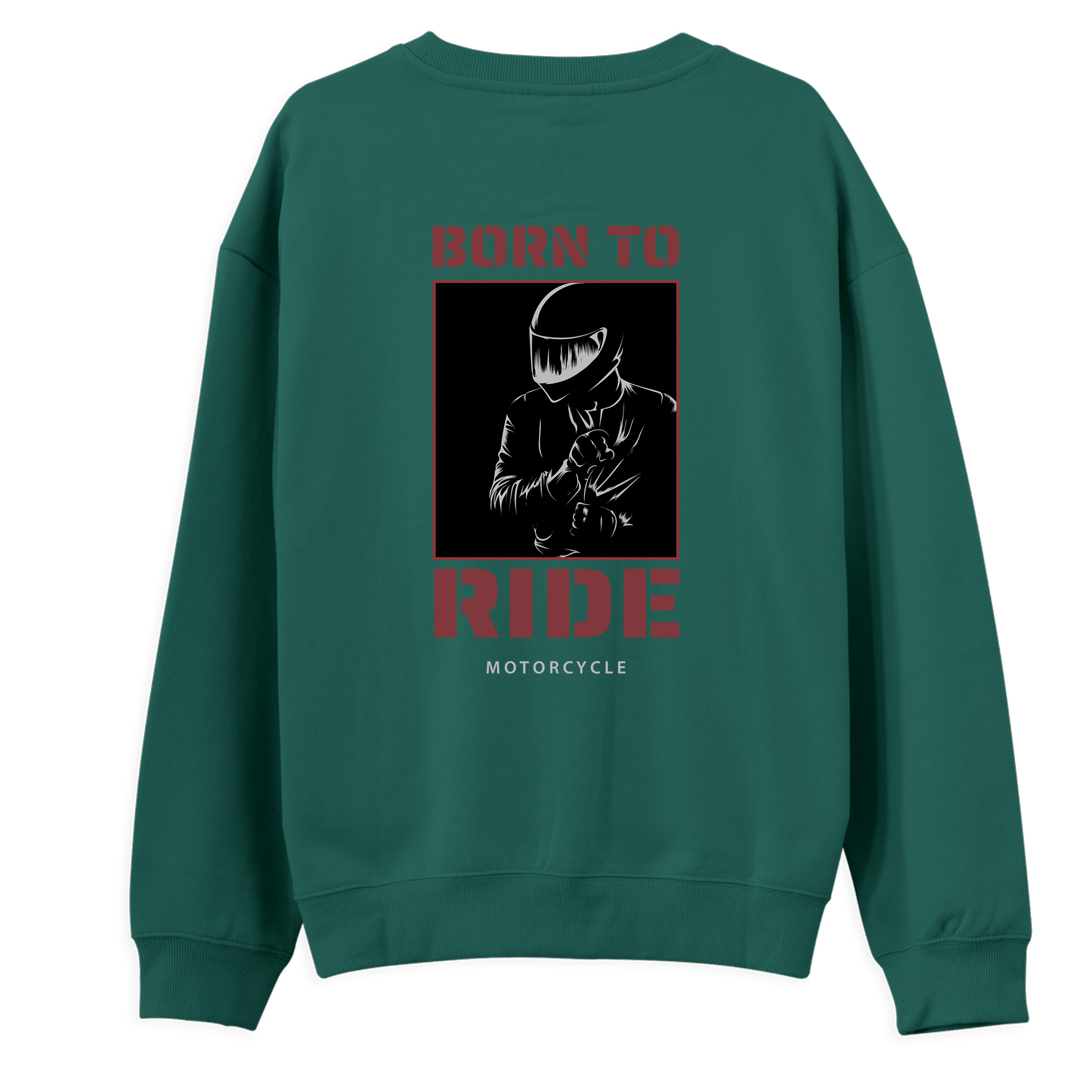 Born%20To%20Ride%20-%20Regular%20Sweatshirt%20Yeşil