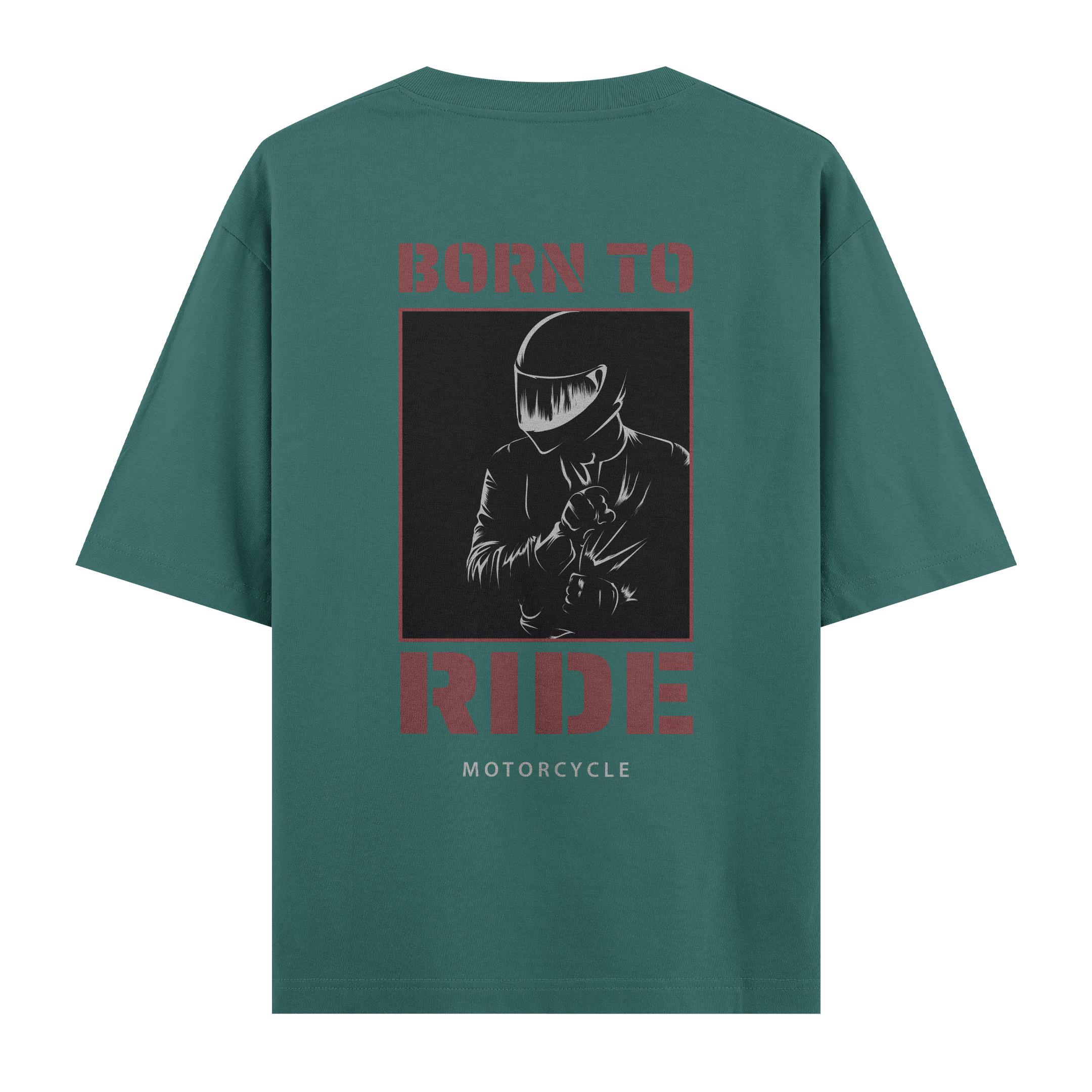 Born%20To%20Ride%20-%20Oversize%20T-shirt%20Yeşil