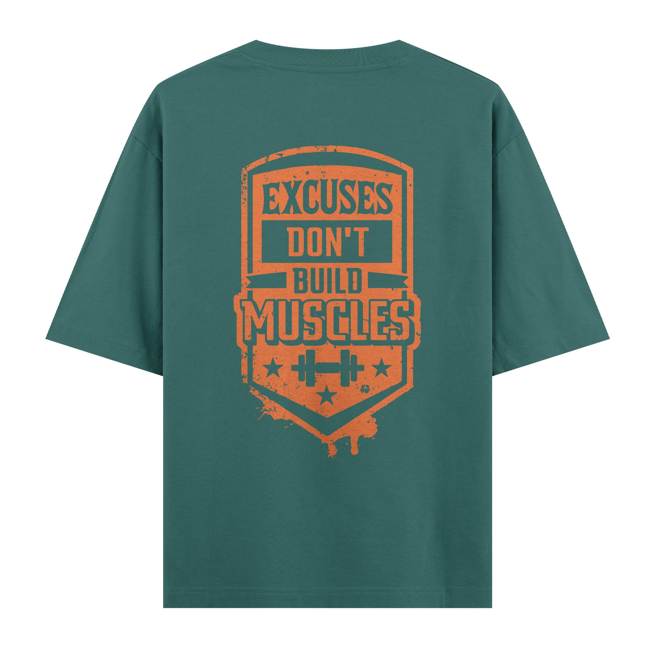 Excuses%20Dont%20Build%20Muscles%20-%20Oversize%20T-shirt%20Yeşil