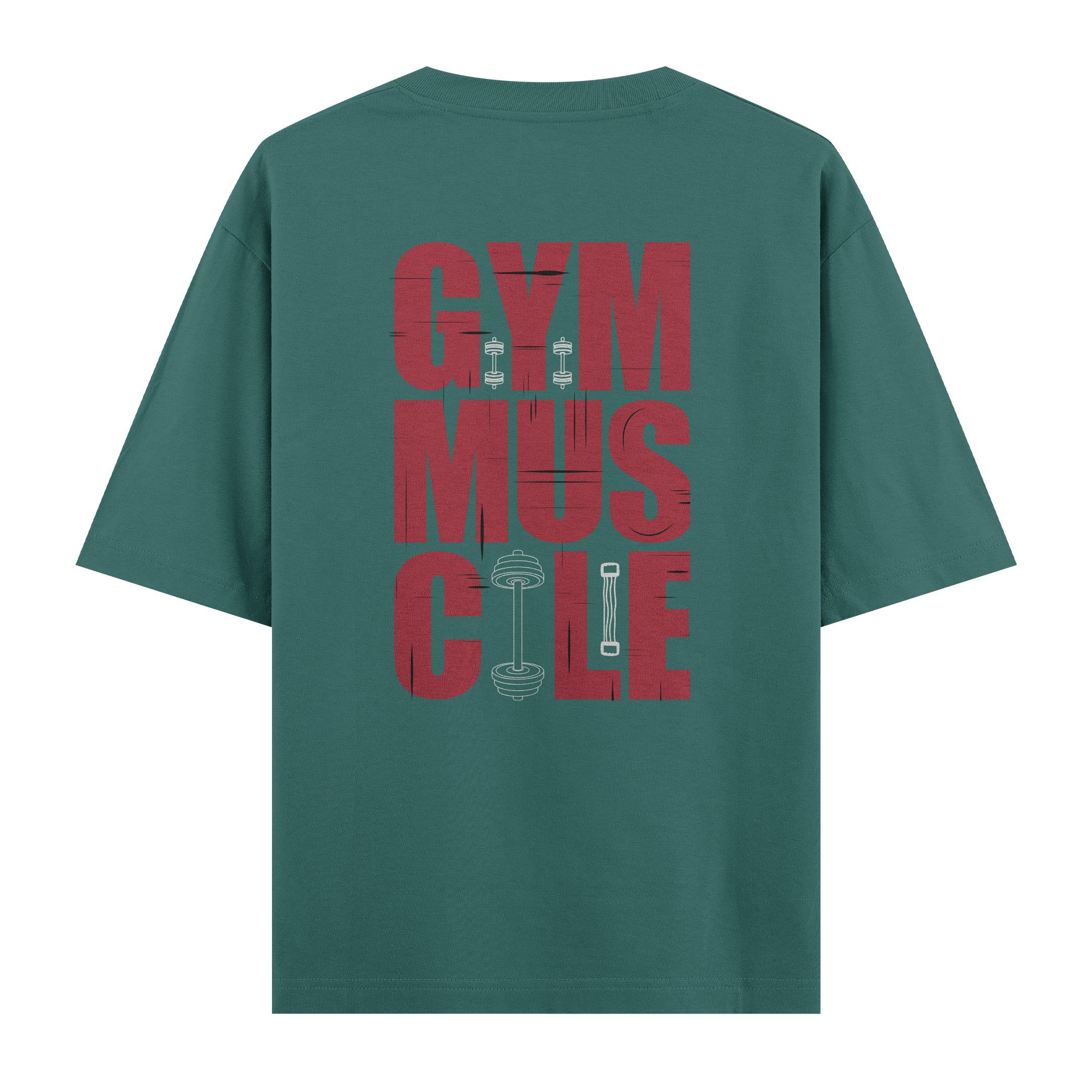 GYM%20Muscle%20-%20Oversize%20T-shirt%20Yeşil