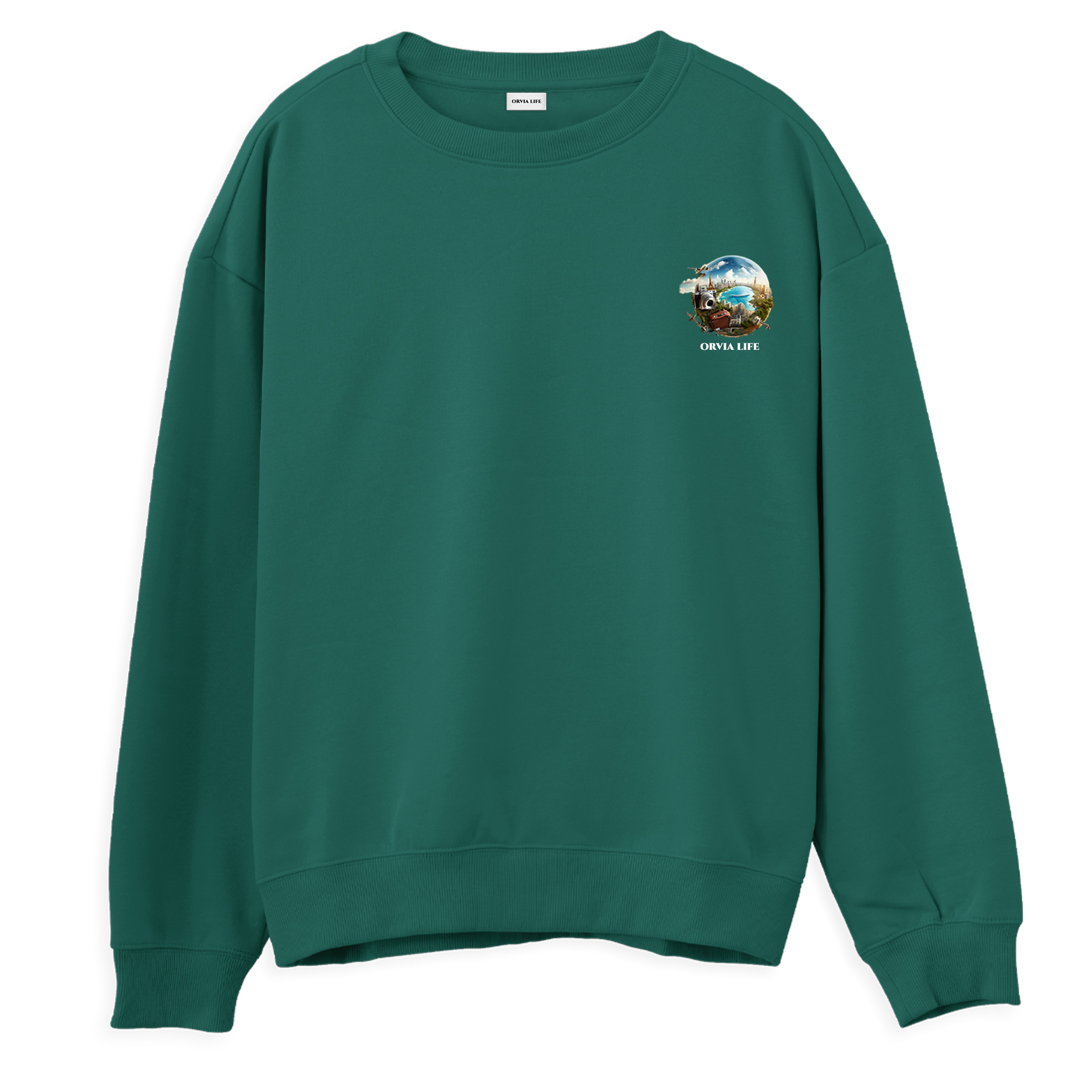 Travel%20-%20Regular%20Sweatshirt%20Yeşil