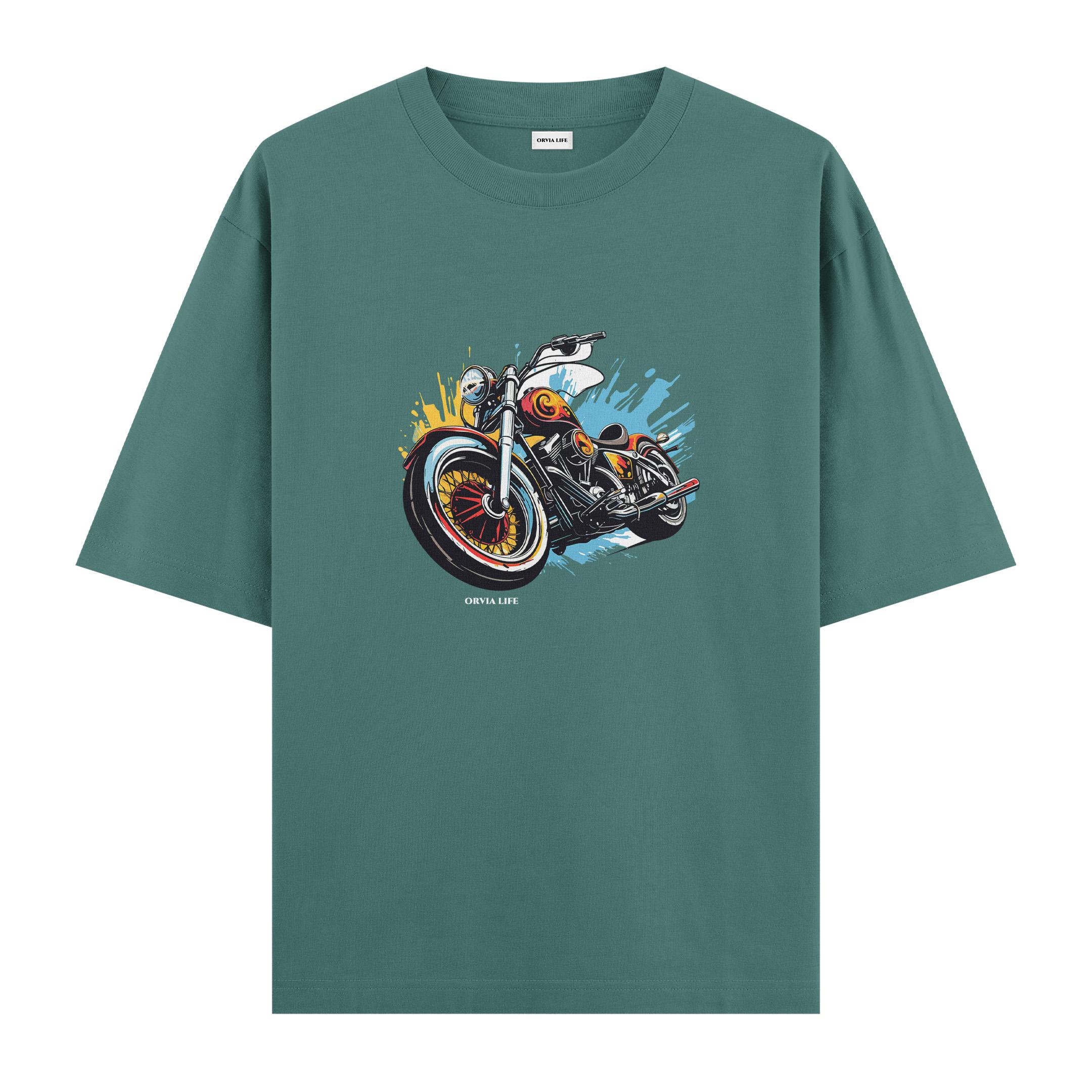 Bike%20-%20Oversize%20T-shirt%20Yeşil