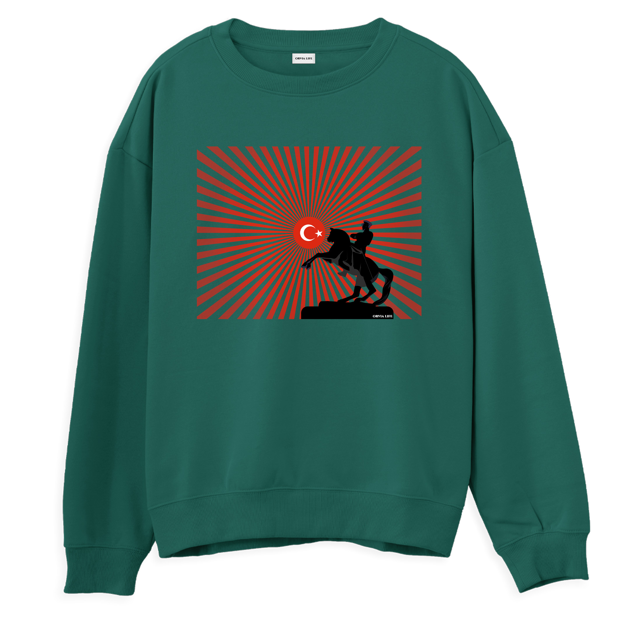 ULU%20ÖNDER%20%20-%20Regular%20Sweatshirt%20Yeşil