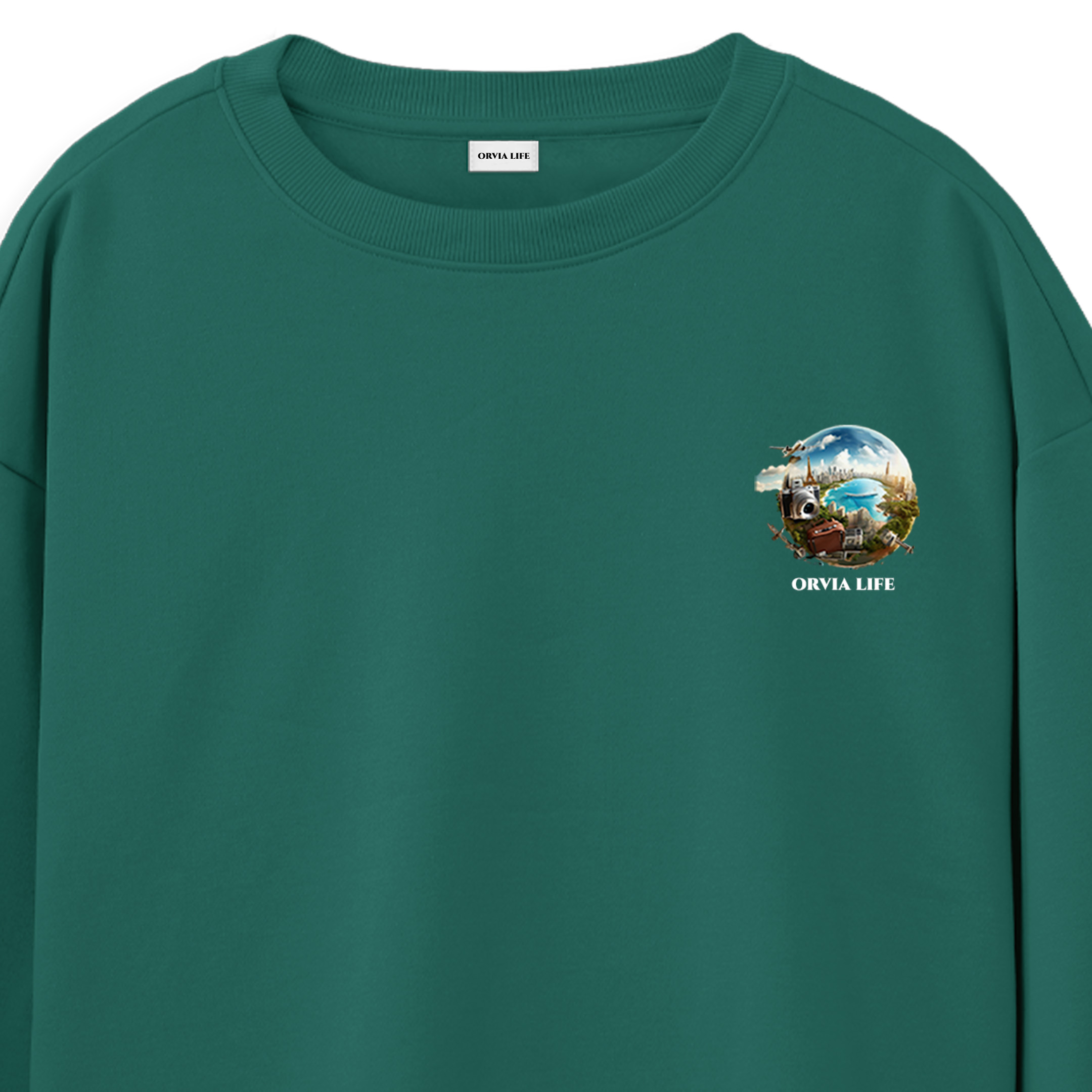 Travel%20-%20Regular%20Sweatshirt%20Yeşil