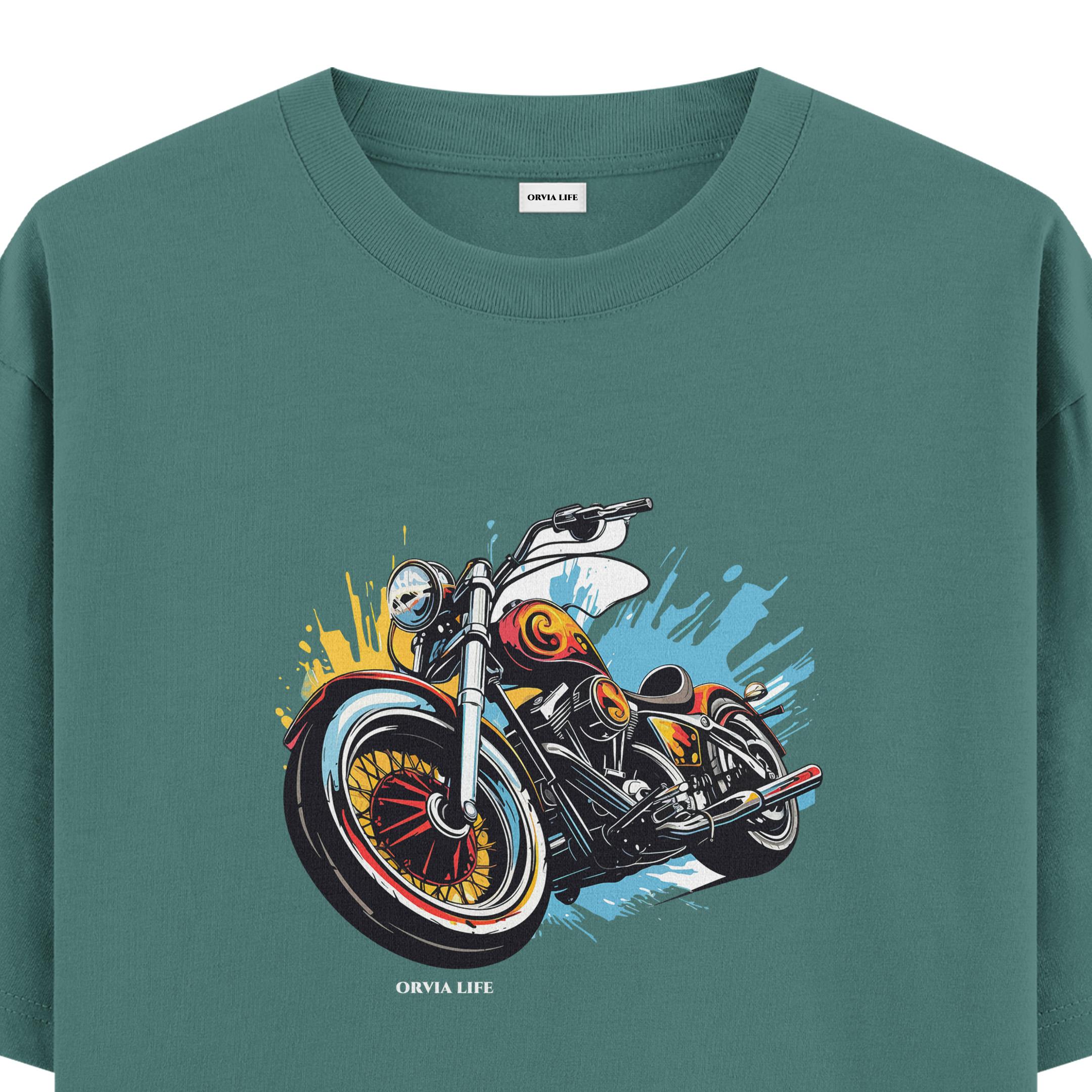 Bike%20-%20Oversize%20T-shirt%20Yeşil