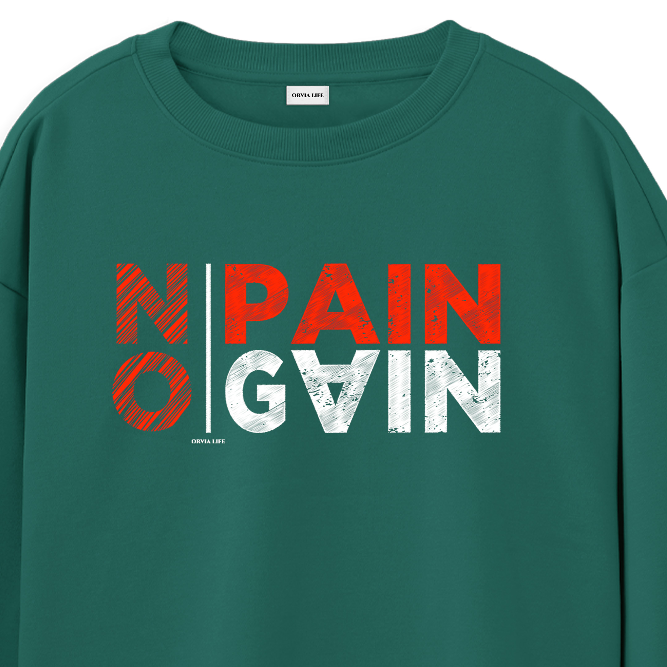 No%20Pain%20No%20Gain%20-%20Regular%20Sweatshirt%20Yeşil