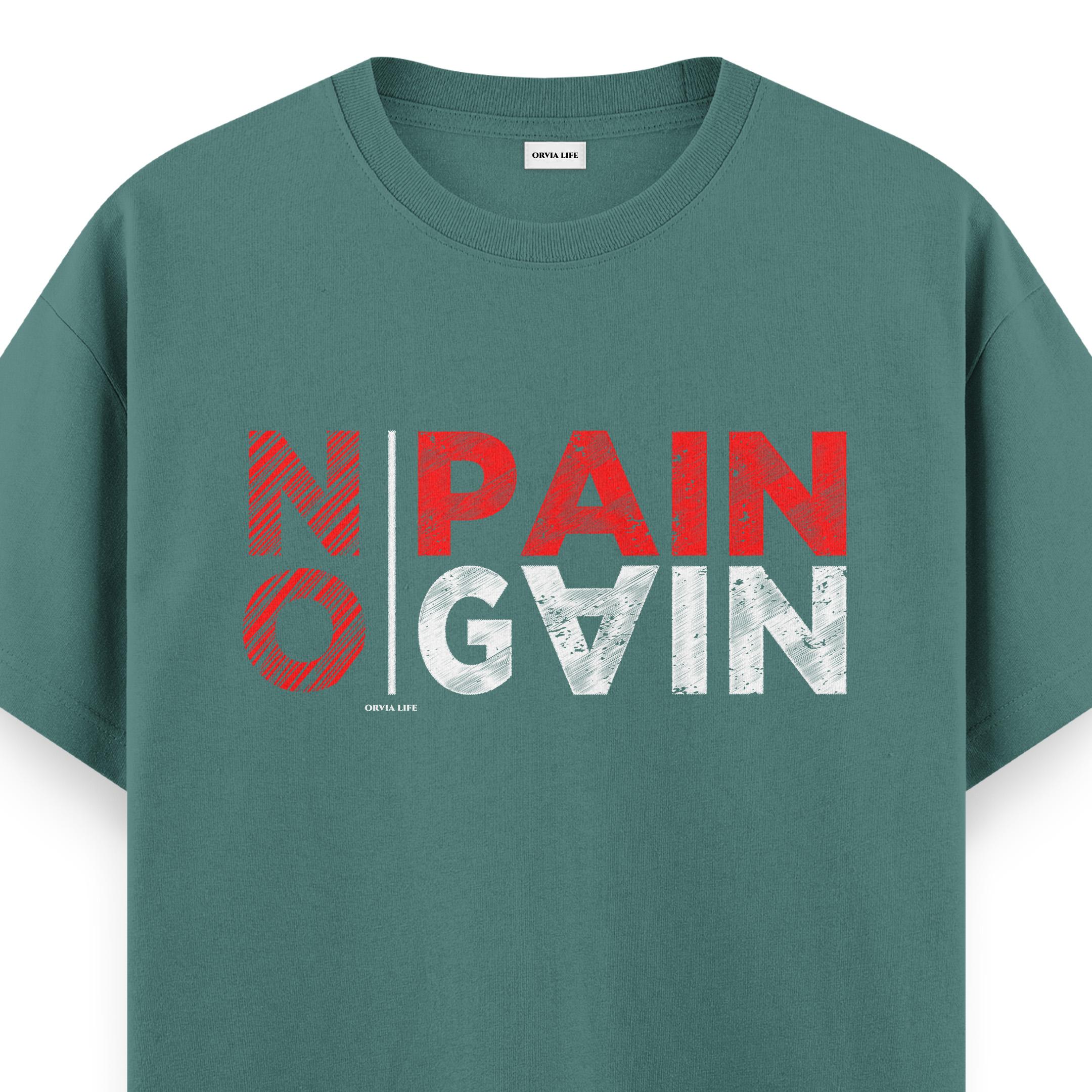 No%20Pain%20No%20Gain%20-%20Regular%20T-shirt%20Yeşil