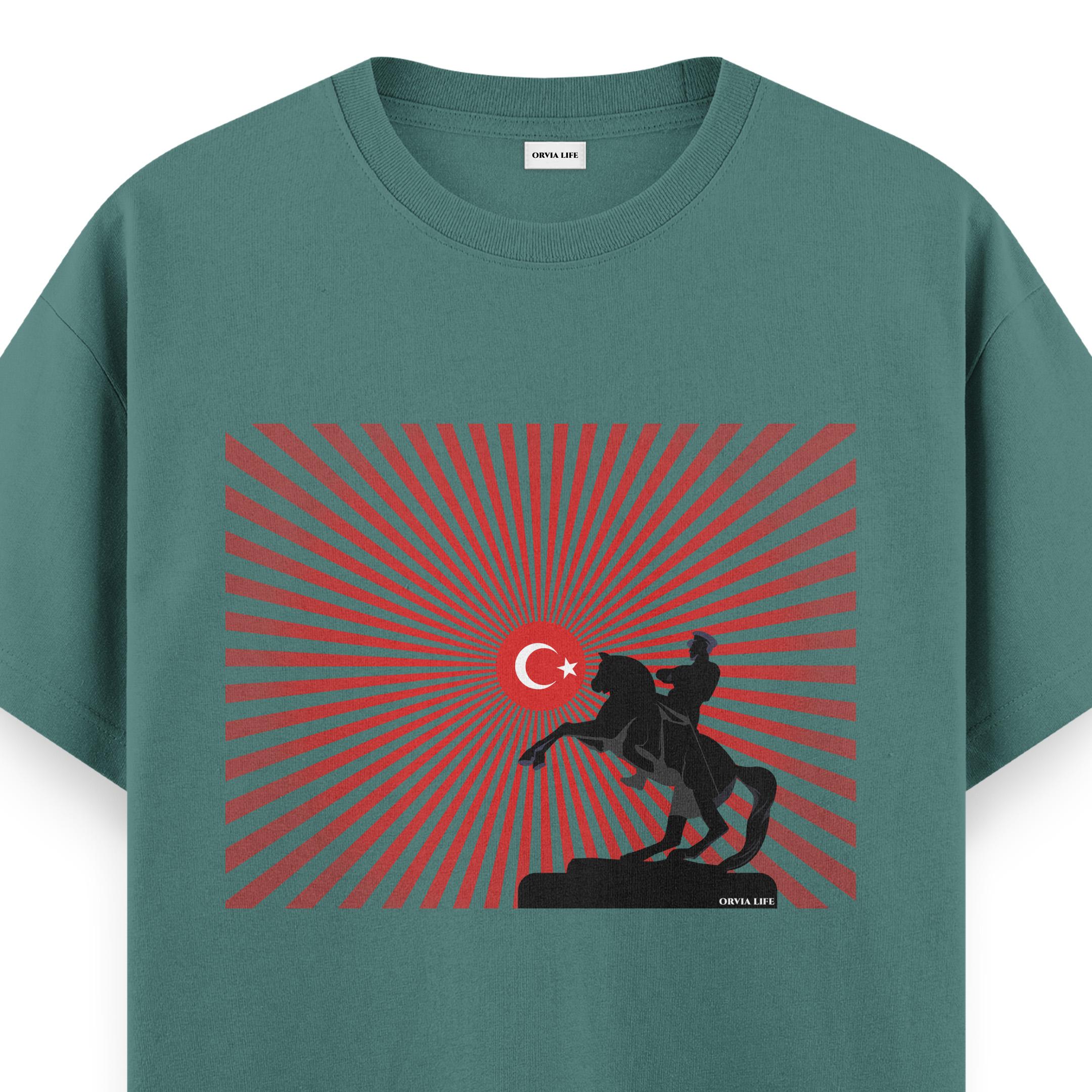 ULU%20ÖNDER%20%20-%20Regular%20T-shirt%20Yeşil