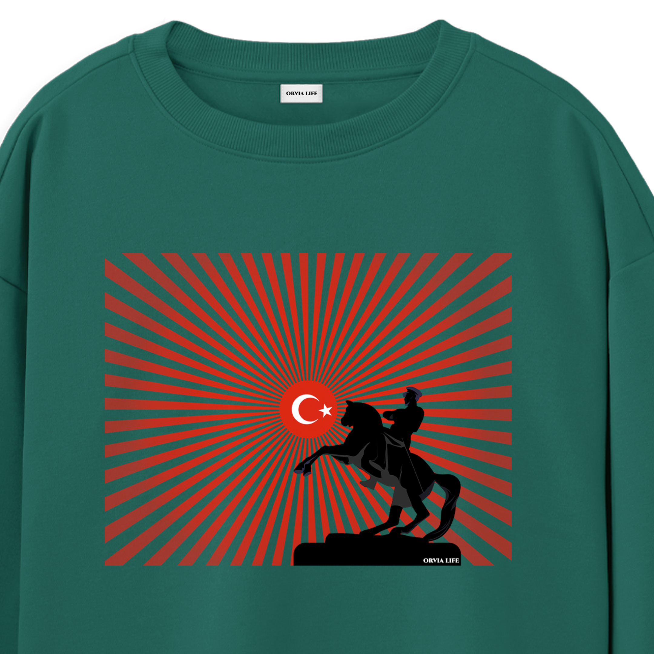 ULU%20ÖNDER%20%20-%20Regular%20Sweatshirt%20Yeşil