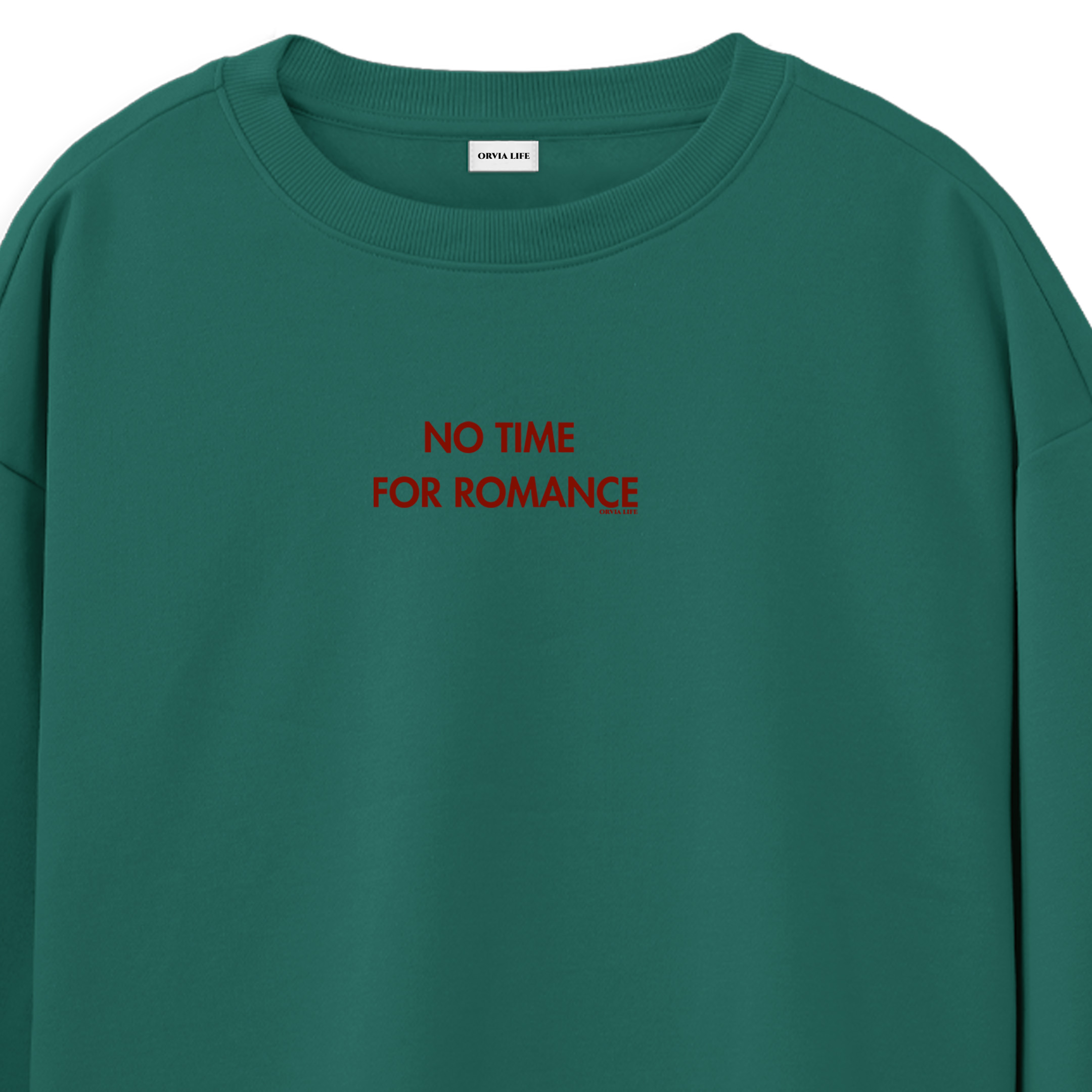 No%20Time%20For%20Romance%20-%20Regular%20Sweatshirt%20Yeşil